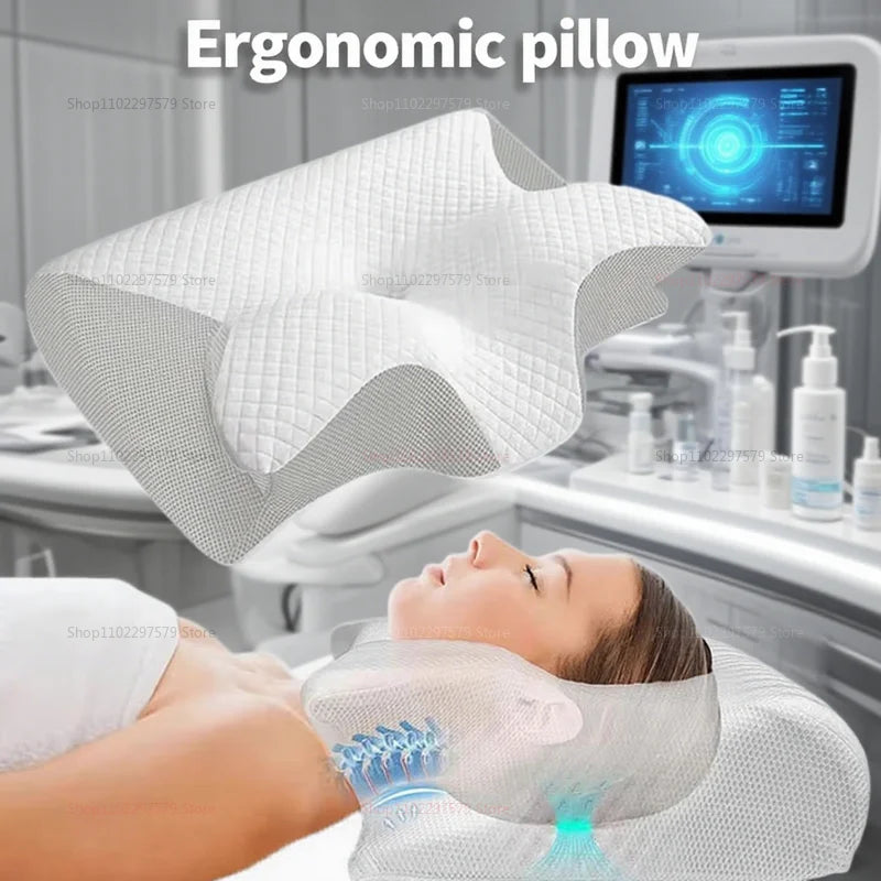 Neck and Shoulder CNeckomfort Ergonomic Cervical Cushion for Sleep