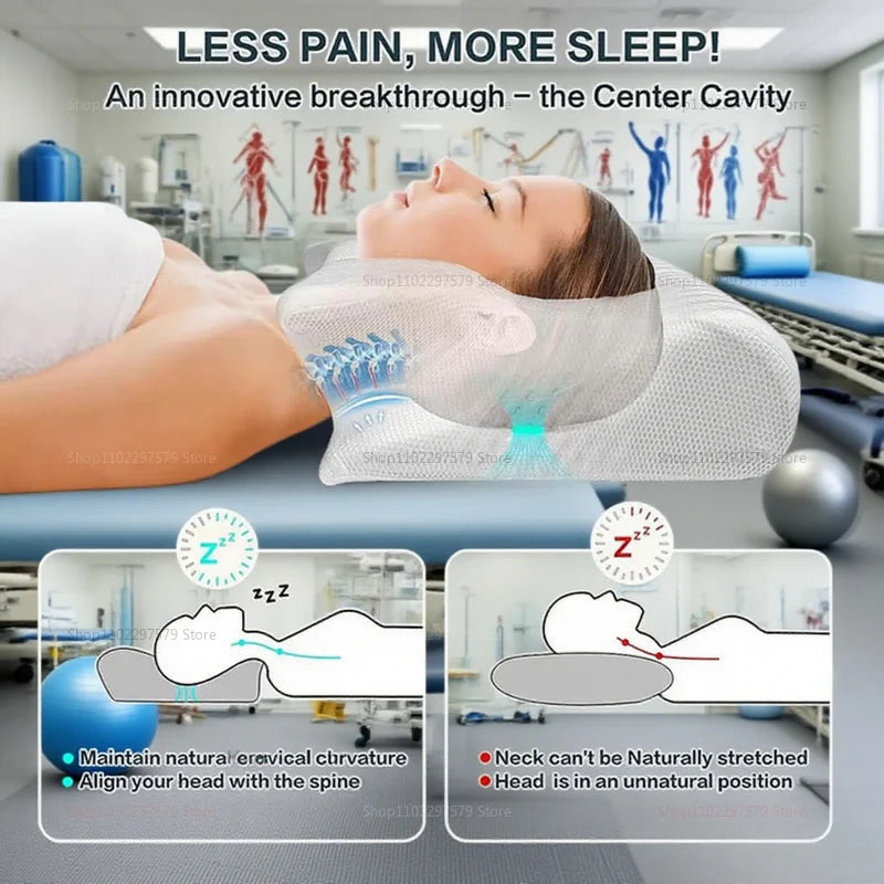Neck and Shoulder CNeckomfort Ergonomic Cervical Cushion for Sleep