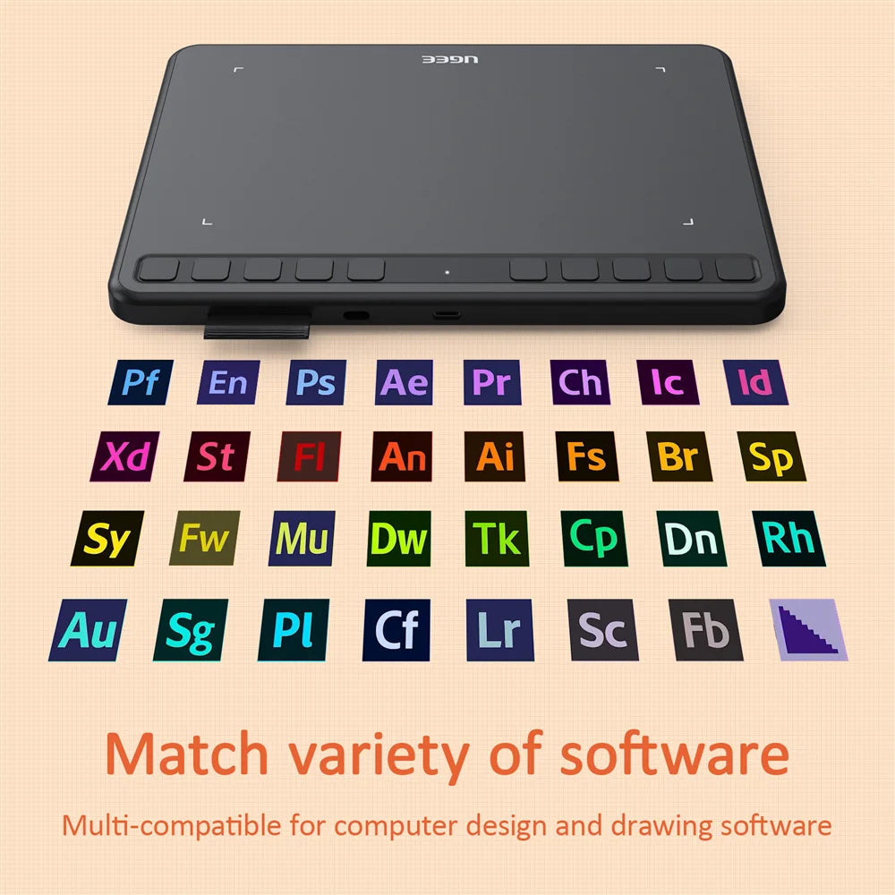 60° Pen Tablet Digital Art Pad 8192 Level